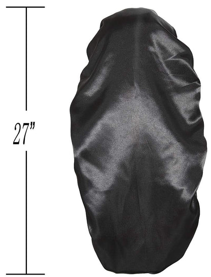 Luxurious Silk Satin Bonnets for Women - 3 Pcs Soft Elastic Hair Wraps for Comfortable Sleep and Hair Care