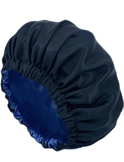 Experience Luxurious Sleep with Our 2 Pack Reversible Satin & Silk Hair Bonnets – Perfect for Protecting Your Hair Overnight