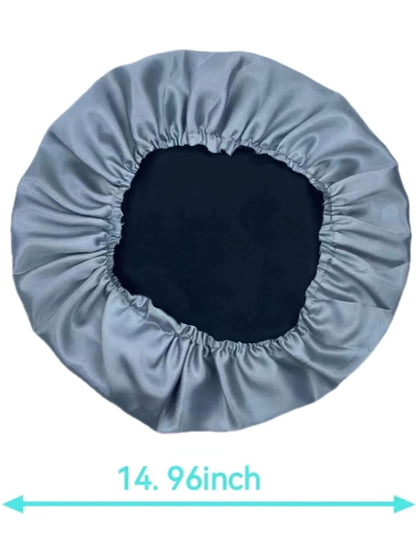 Experience Luxurious Sleep with Our 2 Pack Reversible Satin & Silk Hair Bonnets – Perfect for Protecting Your Hair Overnight
