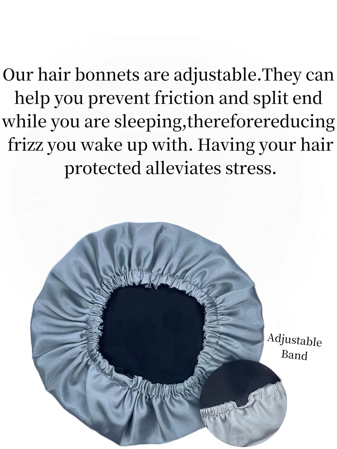 Experience Luxurious Sleep with Our 2 Pack Reversible Satin & Silk Hair Bonnets – Perfect for Protecting Your Hair Overnight